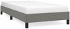 vidaXL Boxspringbett, 100x200 cm, Dunkelgrau, Stoff, Schwarz Bild 2
