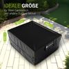 Juskys Gartenmöbel Abdeckplane CoverSafe Pro 242 x 162 x 100 cm - winterfest & wasserdicht - Schutzhülle für Gartentisch, UV-Schutz, Abdeckhaube Gartentisch Bild 5