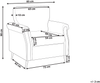 Sessel VIETAS Stoff Creme Bild 2