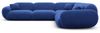 Ecksofa Alcazar L Form aus Samtstoff - Samtstoff - dunkelblau Bild 3