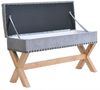 Sitzbank mit Aufbewahrung Bank CHET Massivholz Buche Bild 4