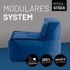 Lumaland Sitzsack-Sofa, Polyester, Mittelteil, Dunkelblau, 70 x 81 x 54 cm Bild 2