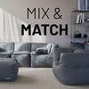 Lumaland Sitzsack-Sofa, Polyester, Mittelteil, Dunkelblau, 70 x 81 x 54 cm Bild 3