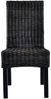 vidaXL Esszimmerstühle 6 Stk. Schwarz Kubu Rattan und Mangoholz 275470 Bild 3