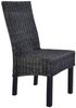 vidaXL Esszimmerstühle 6 Stk. Schwarz Kubu Rattan und Mangoholz 275470 Bild 4