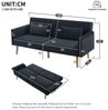 Ulife Schlafsofa mit Bettfunktion, Kleines Sofa,2-Sitzer-Sofa mit Schlaffunktion, geeignet für Wohnzimmer, Schlafzimmer, Heimkino, Gästezimmer Bild 4