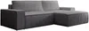 Vente-unique - AMELIA Sofa SamtStoff Grau - B 167 cm x H 85 cm x L 267 cm Bild 3