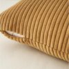 Topfinel Kissenbezüge 4er Set Kordsamt, flauschig Farbverlauf, Gestreift, kissenbezug 40x40 sofa kissen Braun kissenhüllen 40x40 Bild 2