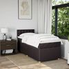 vidaXL Boxspringbett mit Matratze Dunkelbraun 90x200 cm Stoff 3289656 Bild 4