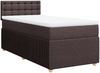 vidaXL Boxspringbett mit Matratze Dunkelbraun 90x200 cm Stoff 3289656 Bild 3