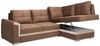 Ecksofa Schlafsofa VERONIK MINI Hellbraun / Beige Ottomane Rechts Bild 3