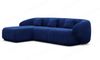 Ecksofa Marbella L-Form Kurz - Samtstoff - Dunkelblau - Links Bild 5