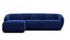 Ecksofa Marbella L-Form Kurz - Samtstoff - Dunkelblau - Links Bild 3