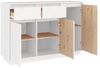 Sideboard, Kommode Weiß 110x34x75 cm Massivholz Kiefer Bild 5