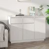 Sideboard, Kommode Weiß 110x34x75 cm Massivholz Kiefer Bild 2