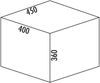 NABER Abfallsorter 28,5 (2x10 + 8,5) Liter COX® BOX 360 S/450-3 für 45 cm Schrankbreite Bild 3