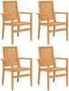 vidaXL 5-tlg. Garten-Essgruppe Massivholz Teak 3157912 Bild 3