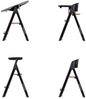 Chipolino Hochstuhl Quatro 4in1 Babywippe Lernturm Kinderstuhl Tablett Fußstütze dunkelgrau Bild 2