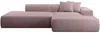 Vente-unique - ERYNEL Sofa SamtStoff Violett - B 156 cm x H 70 cm x L 305 cm Bild 3