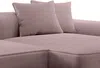 Vente-unique - ERYNEL Sofa SamtStoff Violett - B 156 cm x H 70 cm x L 305 cm Bild 5