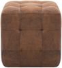 vidaXL Pouf 2 Stk. Braun 30x30x30 cm Wildleder-Optik 278382 Bild 3
