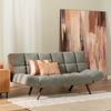 Bronx71 Schlafsofa 1,5-Sitzer Timo Samt schwarz Bild 4