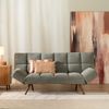 Bronx71 Schlafsofa 1,5-Sitzer Timo Samt schwarz Bild 5