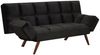 Bronx71 Schlafsofa 1,5-Sitzer Timo Samt schwarz Bild 3
