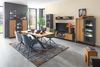 Highboard >Joe< in Eiche / anthrazit, Eiche teilmassiv - 146x147x40cm (BxHxT) Bild 2