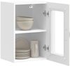 vidaXL Küchen-Hängeschrank mit Glastür Kalmar Weiß Holzwerkstoff 853527 Bild 5