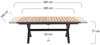Sincro Dining Tisch 200x100 cm - Aluminium (matt anthrazit) & FSC-Teak Bild 5