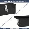 Aluminiumbox mit Deckel - Abschließbar | Alubox Deichselbox Alu Anhängerbox Werkzeugkiste Metall Transportbox Metallkiste, 60x23,5x23cm Schwarz Bild 4