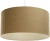 BPS Koncept 0E0-177-50 Hängeleuchte BOHO ELEGANT E27 1x40W Stoff strukturiert auf PVC-Kunststoff braun H:95cm Ø50cm dimmbar Bild 1