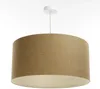BPS Koncept 0E0-177-50 Hängeleuchte BOHO ELEGANT E27 1x40W Stoff strukturiert auf PVC-Kunststoff braun H:95cm Ø50cm dimmbar Bild 4
