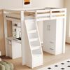 Kleiderschrank 70x40x135 mit Doppeltüren Schubladen Stauraum Schrank für Kinderzimmer Jugendzimmer,Weiß Bild 4