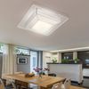 LED Deckenlampe, Chrom, verspiegelt, quadratisch, satiniert Bild 4