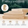 POPOLIC Wandregal 2 Stück Holz Boho Wanddeko Holzregal Wand, Robustes Boho Regal, Holzfarbe 2-tlg, Wall Decoration Elegante Deko für Wohnzimmer Schlafzimmer Kinderzimmer Bild 3