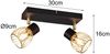 Deckenstrahler ARDON mit Gitter Lampenschirmen in Gold, Breite 30cm Bild 4