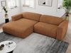 Ecksofa PASADENA, freistehendes Ecksofa, breite Armlehnen, Federsitz - links - Orange Stoff Bild 3