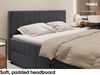 MEBLINI Boxspringbett PIAF 140x200 cm mit Bettkasten - H3B/Dunkelgrau Samt Polsterbett - Doppelbett mit Topper & Bonellfederkern-Matratze Bild 5