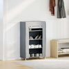 vidaXL Schuhschrank Grau 60,5x30x97 cm Vliesstoff 4100621 Bild 3