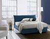 Dmora Andyymion-Doppelbett, Bettkasten mit abnehmbarem Bezug, gepolstertem Kopfteil und Bettkastenrahmen, 100 % Made in Italy, geeignet für Matratzen 160 x 190 cm, Blau Bild 2