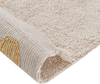 Kinderteppich Baumwolle beige gelb 140 x 200 cm gepunktetes Muster Kurzflor DARDERE Bild 5