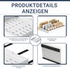 Home Nature Wohnkonzept Küchenschrank Ausziehschublade, 1er Set, mit Klebehalterung ohne Bohren, 52 x 53 x 7,5 cm, Karbonstahl, Vielseitig für Küche und Bad, Weiß Bild 5