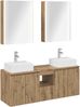 vidaXL Badezimmerschrank-Set 5 pcs Artisan-Eiche Holzwerkstoff 3406414 Bild 2