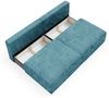 Sofa 3-Sitzer mit Schlaffunktion NATALIA XS in Stoff Tilia Blau Bild 4