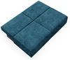 Sofa 3-Sitzer mit Schlaffunktion NATALIA XS in Stoff Tilia Blau Bild 5
