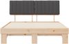 vidaXL Bettgestell mit gepolstertem Kopfteil Dunkelgrau 160 x 200 cm 877475 Bild 5