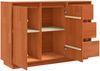 vidaXL Sideboard mit Schubladen Braun Eichen-Optik 111 x 34 x 75 cm 869877 Bild 5