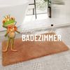Homie Living Badematte Porto Azzurro, Höhe 30 mm, rutschhemmend beschichtet, fußbodenheizungsgeeignet, schnell trocknend, Polyester, rechteckig, Badteppich, uni, rechteckig & rund, waschbar, Badezimmerteppich Bild 3